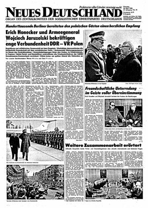 Neues Deutschland Online-Archiv vom 30.03.1982