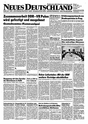 Neues Deutschland Online-Archiv vom 31.03.1982