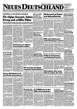 Neues Deutschland Online-Archiv on Apr 3, 1982