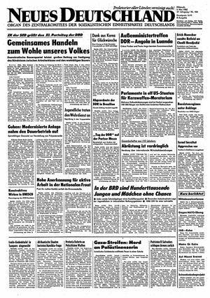 Neues Deutschland Online-Archiv vom 05.05.1982