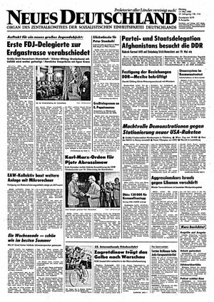 Neues Deutschland Online-Archiv vom 17.05.1982