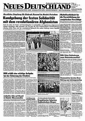 Neues Deutschland Online-Archiv vom 21.05.1982