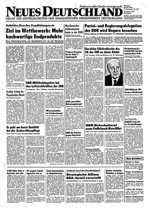 Neues Deutschland Online-Archiv vom 26.05.1982