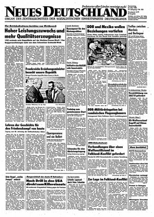 Neues Deutschland Online-Archiv vom 27.05.1982