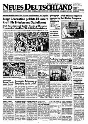 Neues Deutschland Online-Archiv on May 29, 1982