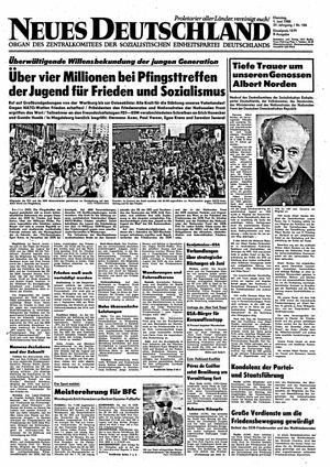 Neues Deutschland Online-Archiv vom 01.06.1982
