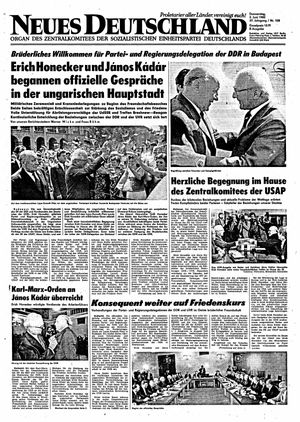 Neues Deutschland Online-Archiv vom 03.06.1982