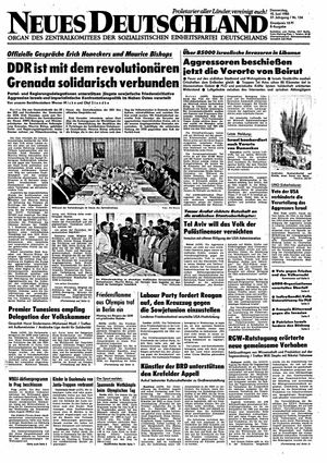 Neues Deutschland Online-Archiv vom 10.06.1982