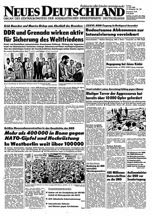 Neues Deutschland Online-Archiv vom 11.06.1982