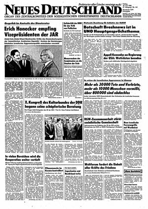 Neues Deutschland Online-Archiv vom 18.06.1982