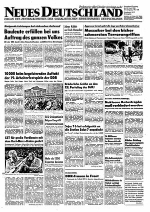 Neues Deutschland Online-Archiv vom 26.06.1982