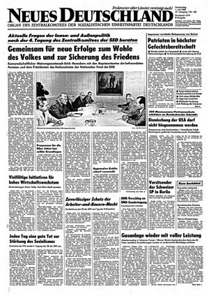 Neues Deutschland Online-Archiv vom 01.07.1982