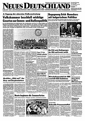 Neues Deutschland Online-Archiv vom 03.07.1982