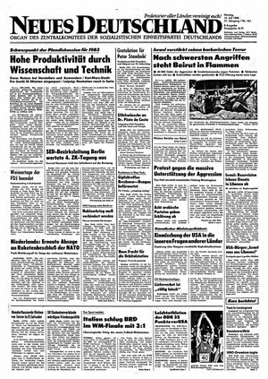 Neues Deutschland Online-Archiv on Jul 12, 1982