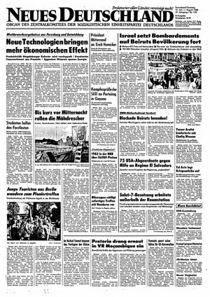 Neues Deutschland Online-Archiv vom 31.07.1982