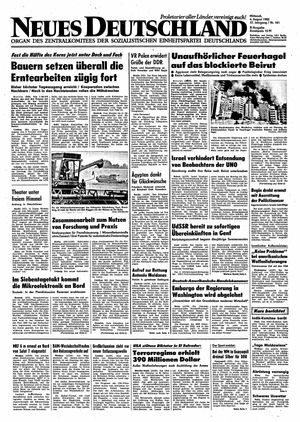 Neues Deutschland Online-Archiv vom 04.08.1982