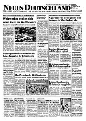 Neues Deutschland Online-Archiv vom 05.08.1982