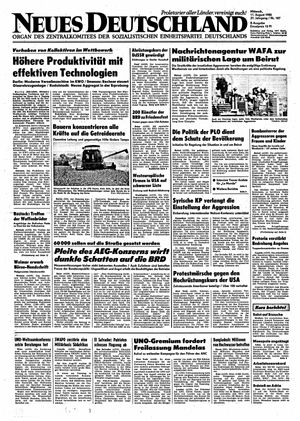 Neues Deutschland Online-Archiv on Aug 11, 1982