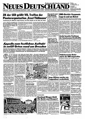 Neues Deutschland Online-Archiv vom 16.08.1982
