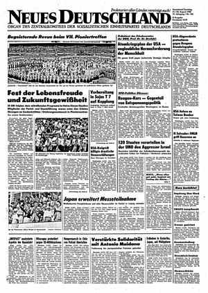 Neues Deutschland Online-Archiv on Aug 21, 1982