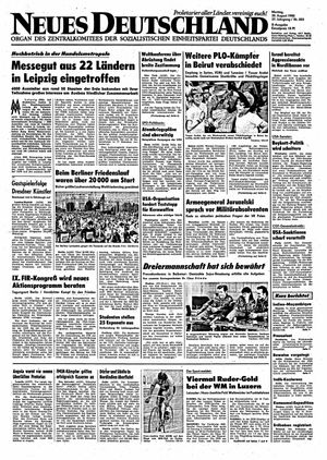 Neues Deutschland Online-Archiv on Aug 30, 1982