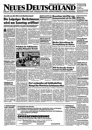 Neues Deutschland Online-Archiv on Sep 4, 1982
