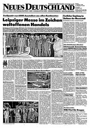 Neues Deutschland Online-Archiv on Sep 6, 1982