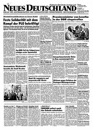 Neues Deutschland Online-Archiv vom 15.09.1982