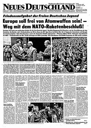 Neues Deutschland Online-Archiv vom 17.09.1982