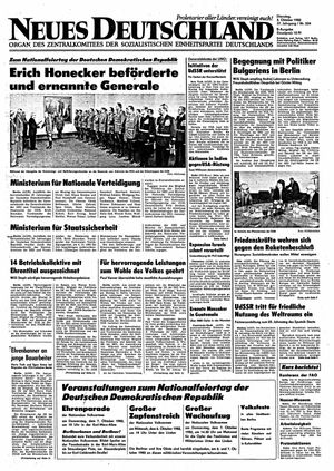 Neues Deutschland Online-Archiv vom 05.10.1982
