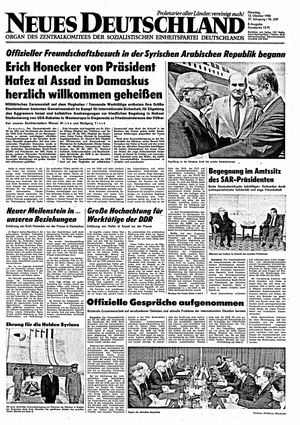 Neues Deutschland Online-Archiv vom 12.10.1982