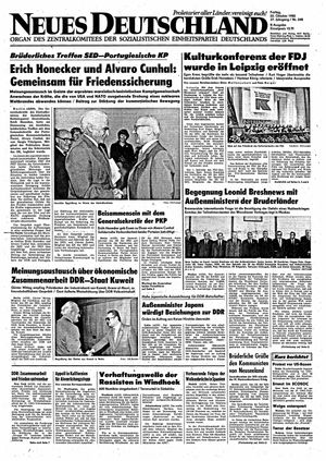 Neues Deutschland Online-Archiv vom 22.10.1982