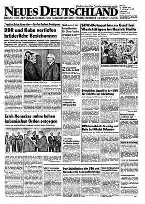 Neues Deutschland Online-Archiv vom 27.10.1982