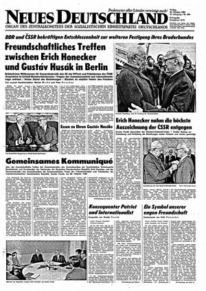 Neues Deutschland Online-Archiv on Oct 29, 1982