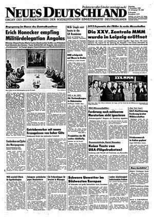 Neues Deutschland Online-Archiv vom 09.11.1982