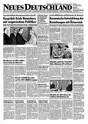 Neues Deutschland Online-Archiv vom 17.11.1982