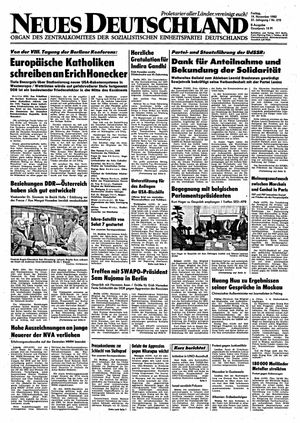 Neues Deutschland Online-Archiv vom 19.11.1982