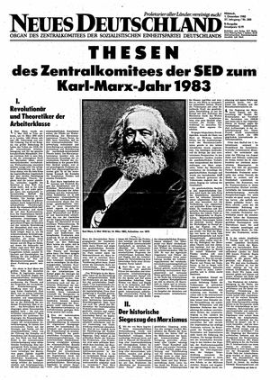 Neues Deutschland Online-Archiv vom 01.12.1982