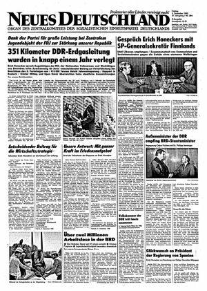 Neues Deutschland Online-Archiv vom 03.12.1982