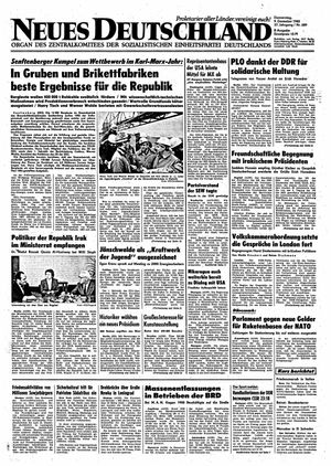 Neues Deutschland Online-Archiv vom 09.12.1982