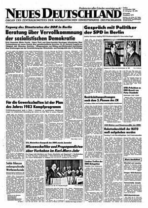 Neues Deutschland Online-Archiv vom 10.12.1982