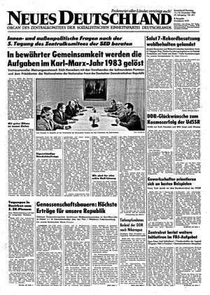 Neues Deutschland Online-Archiv vom 11.12.1982