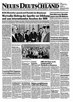 Neues Deutschland Online-Archiv vom 17.12.1982