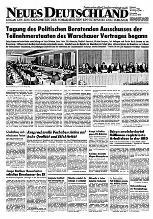 Neues Deutschland Online-Archiv vom 05.01.1983