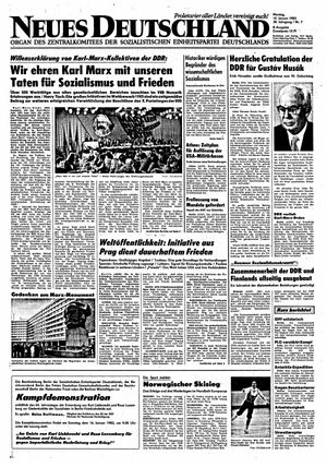 Neues Deutschland Online-Archiv vom 10.01.1983