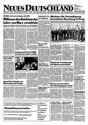 Neues Deutschland Online-Archiv vom 14.01.1983