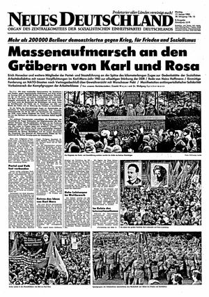 Neues Deutschland Online-Archiv vom 17.01.1983