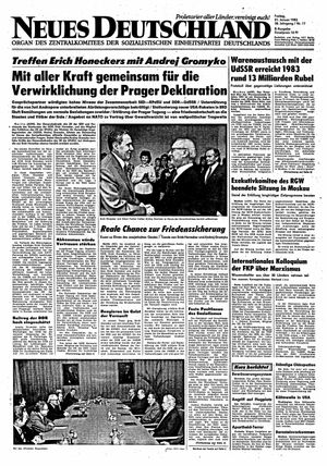 Neues Deutschland Online-Archiv vom 21.01.1983