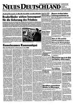 Neues Deutschland Online-Archiv vom 22.01.1983