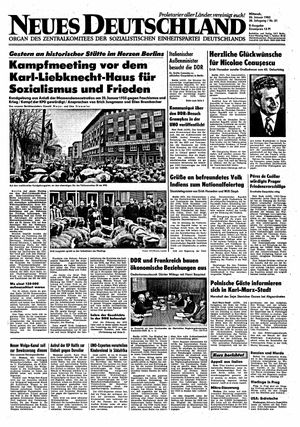 Neues Deutschland Online-Archiv vom 26.01.1983